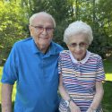Portrait of sweet senior couple from Chesterbrook